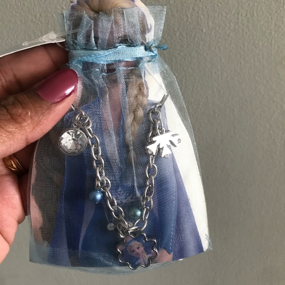 Frozen II Elsa Silver Charm Bracelet NWT